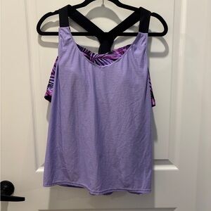 Layered Athletic Tank Top - Women